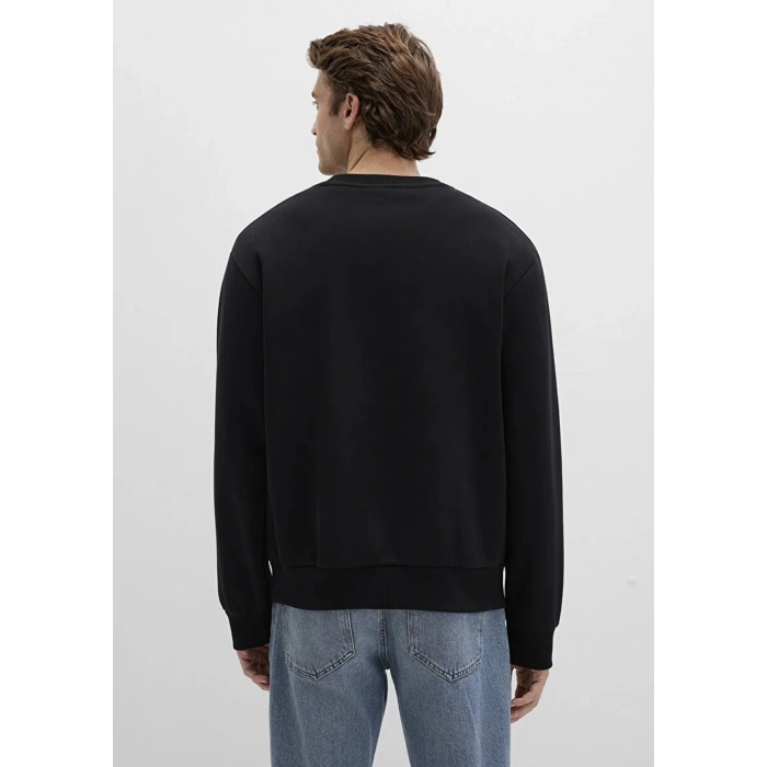 Mavi 0s10276 0 Yaka Erkek Sweat - Siyah