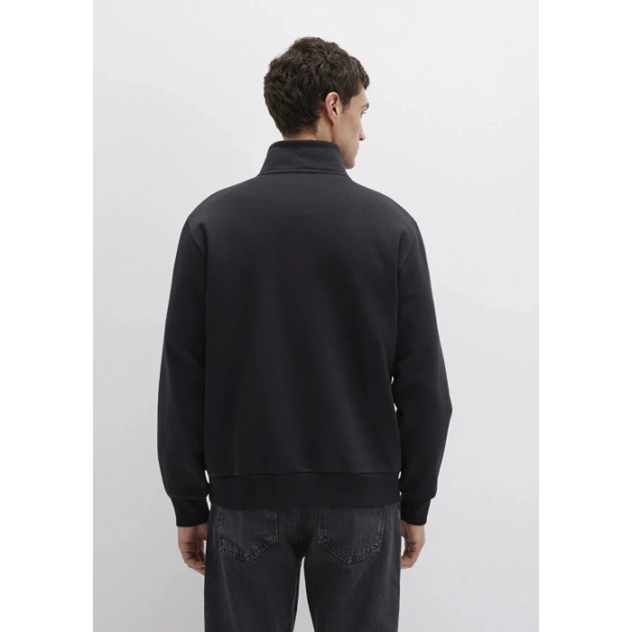Mavi 0s10278 Yarim Fermuarli Erkek Sweat - Siyah