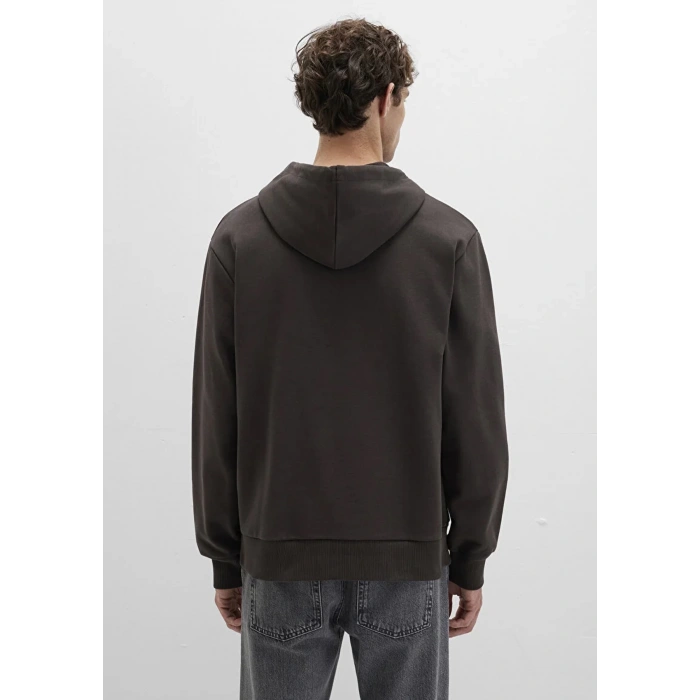 Mavi 0s10395 Kapsonlu Erkek Sweat - Kahverengi