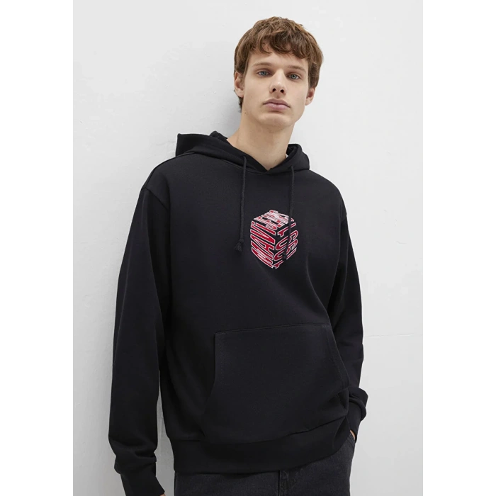 Mavi 0s10397 Kapsonlu Erkek Sweat - Siyah