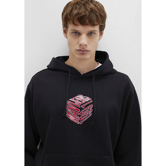 Mavi 0s10397 Kapsonlu Erkek Sweat - Siyah