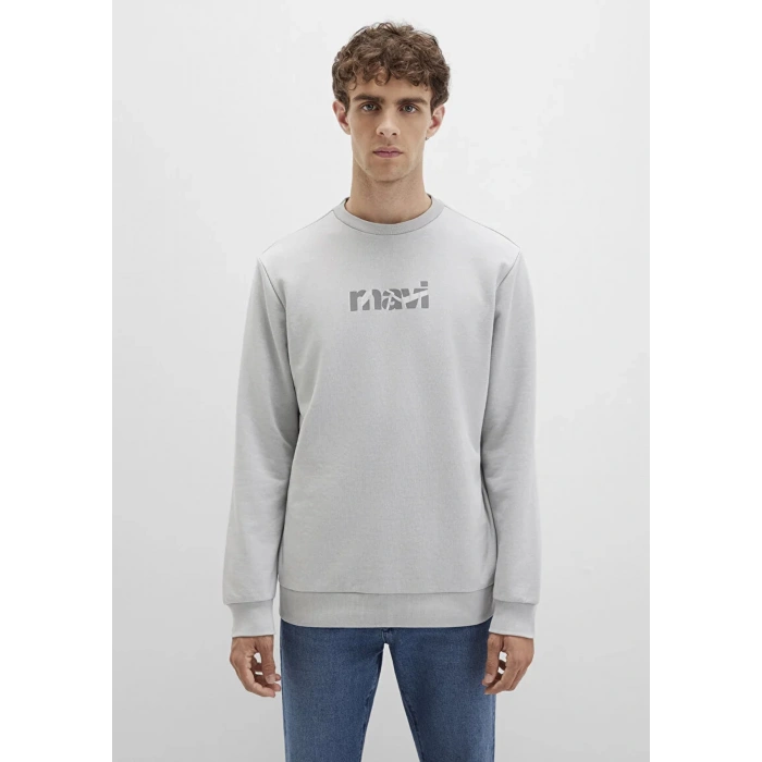 Mavi 0s10402 0 Yaka Erkek Sweat - Gri