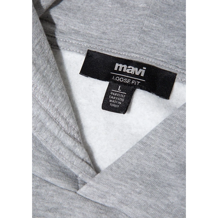 Mavi 0s10413 Kapsonlu Erkek Sweat - Gri