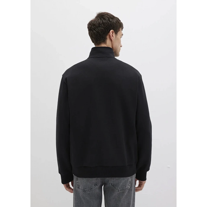 Mavi 0s10419 Yarim Fermuarli Erkek Sweat - Siyah