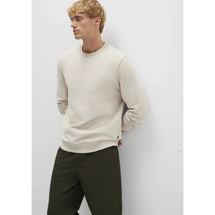 Mavi 0s10457 0 Yaka Erkek Sweat - Bej