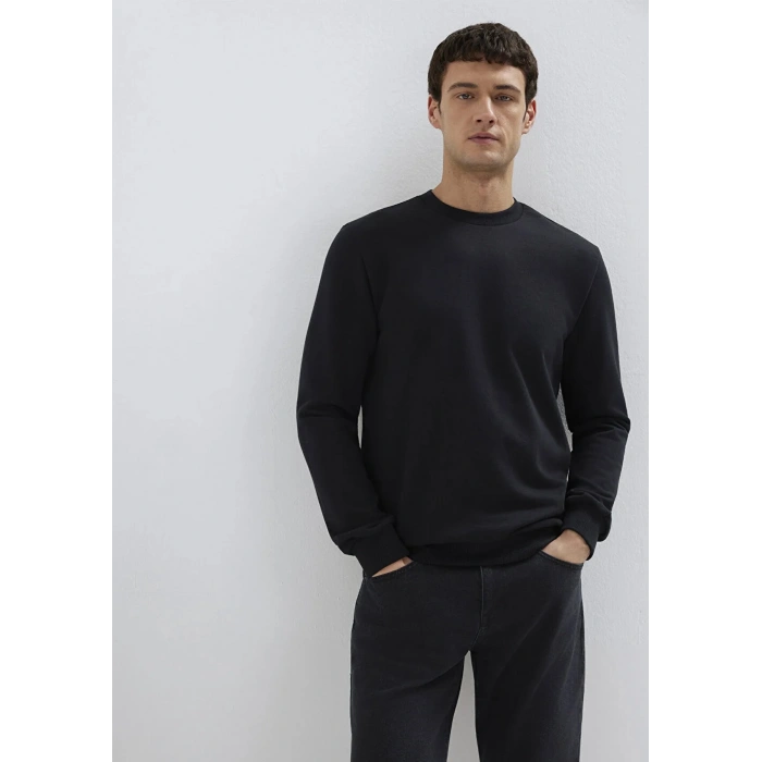 Mavi 0s10457 0 Yaka Erkek Sweat - Siyah