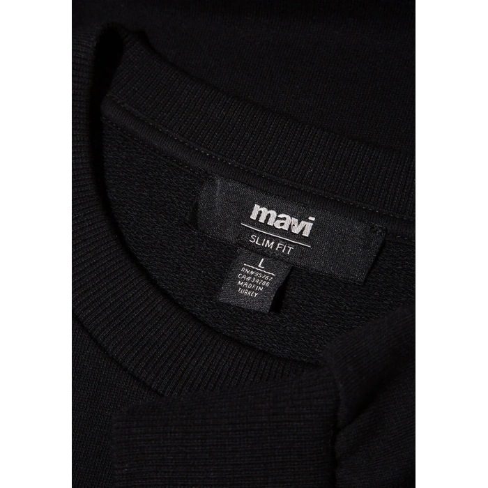 Mavi 0s10457 0 Yaka Erkek Sweat - Siyah