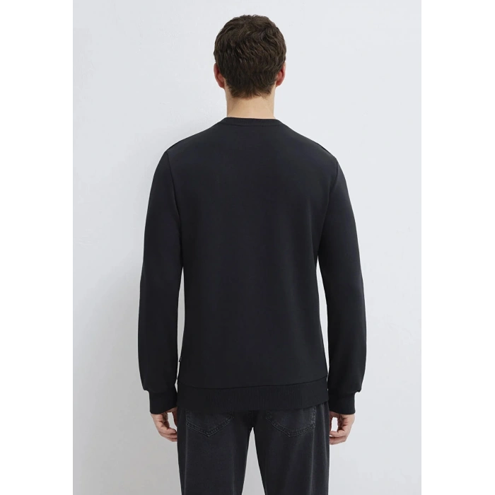 Mavi 0s10457 0 Yaka Erkek Sweat - Siyah