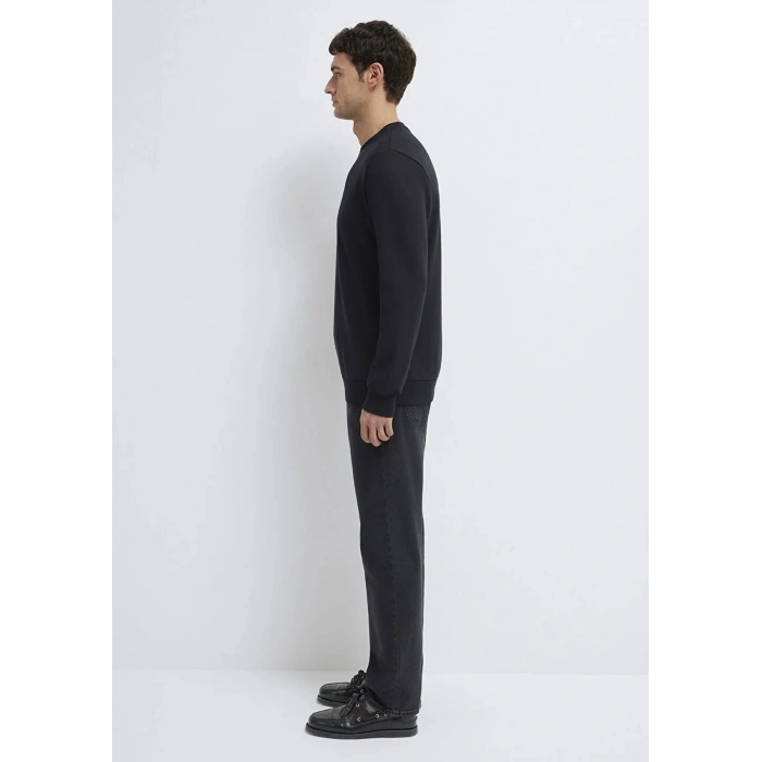 Mavi 0s10457 0 Yaka Erkek Sweat - Siyah