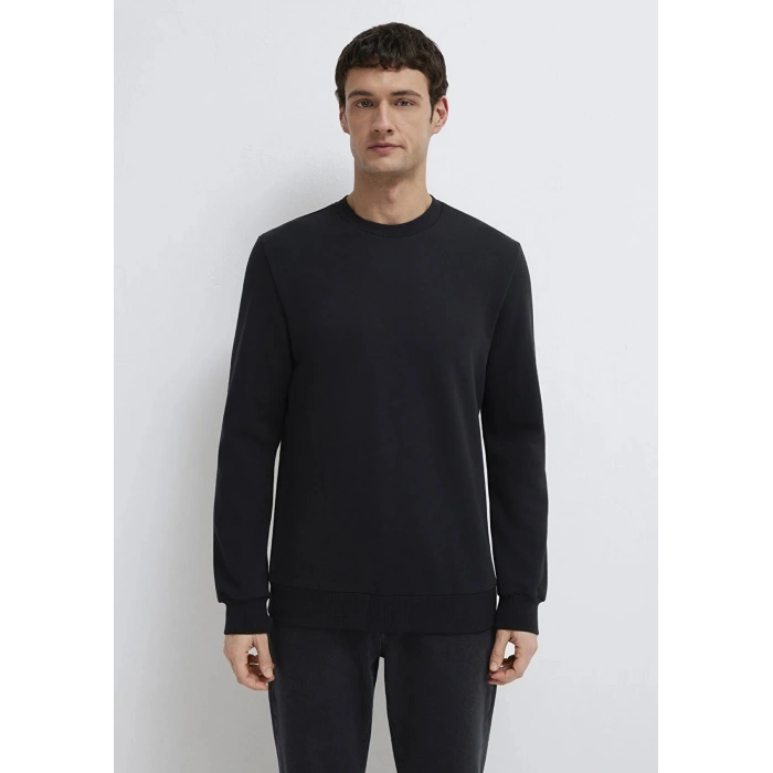 Mavi 0s10457 0 Yaka Erkek Sweat - Siyah