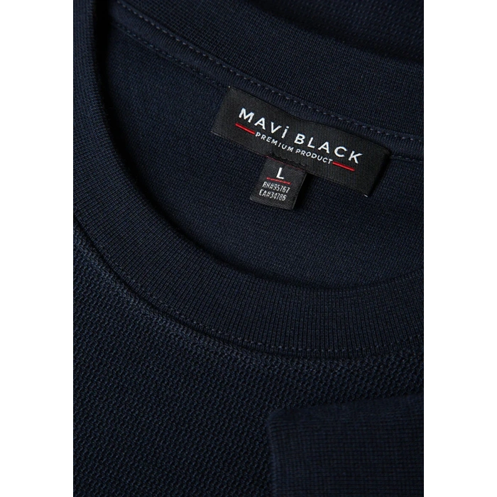 Mavi 0s10480 0 Yaka Erkek Sweat - Lacivert