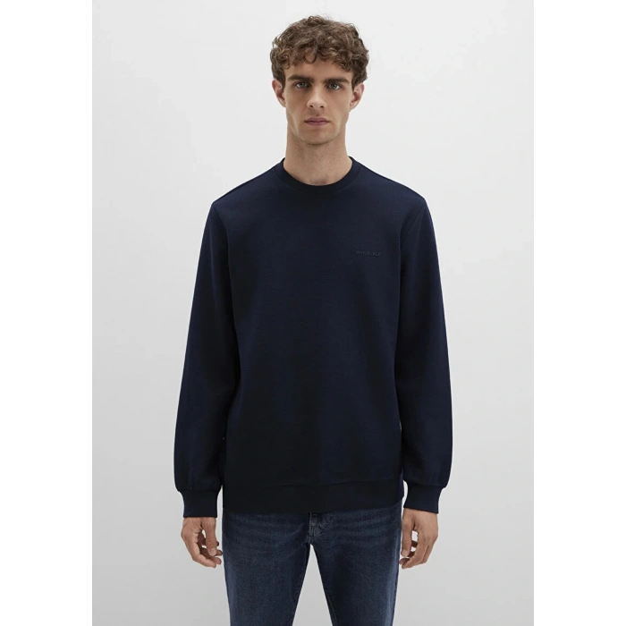 Mavi 0s10480 0 Yaka Erkek Sweat - Lacivert