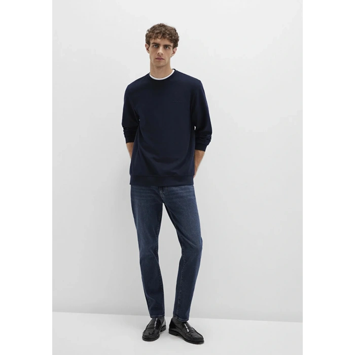 Mavi 0s10480 0 Yaka Erkek Sweat - Lacivert