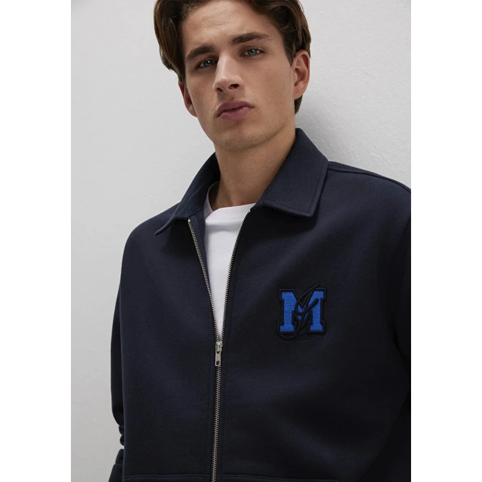 Mavi 0s10493 Fermuarli Erkek Sweat - Lacivert