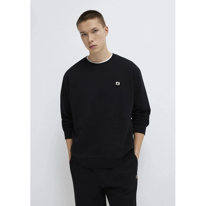 Mavi 0s10513 0 Yaka Erkek Sweat - Siyah