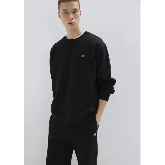 Mavi 0s10513 0 Yaka Erkek Sweat - Siyah