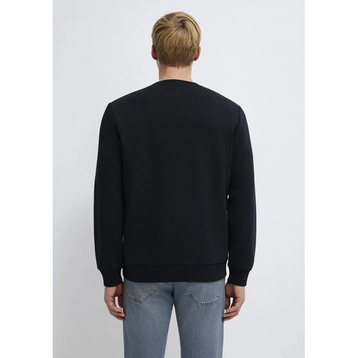 Mavi 0s10528 0 Yaka Erkek Sweat - Siyah