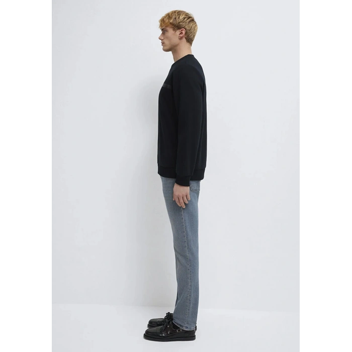 Mavi 0s10528 0 Yaka Erkek Sweat - Siyah