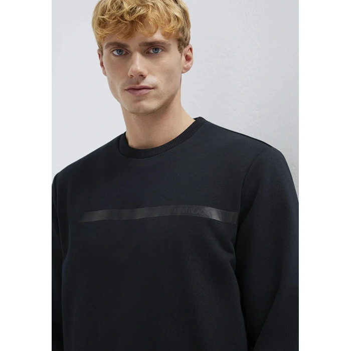 Mavi 0s10528 0 Yaka Erkek Sweat - Siyah