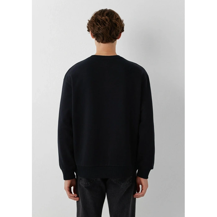 Mavi 0s10551 0 Yaka Erkek Sweat - Siyah
