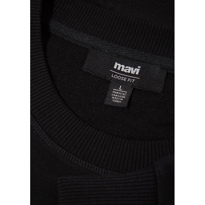 Mavi 0s10551 0 Yaka Erkek Sweat - Siyah