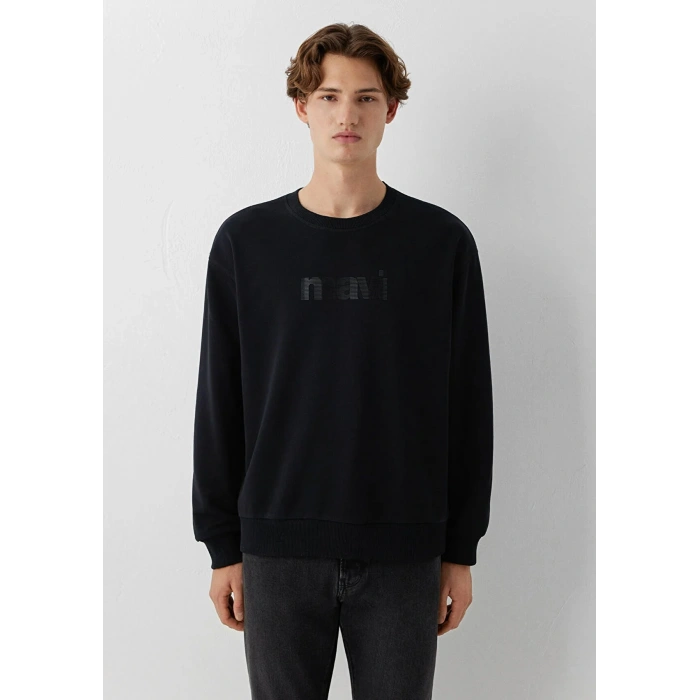 Mavi 0s10551 0 Yaka Erkek Sweat - Siyah