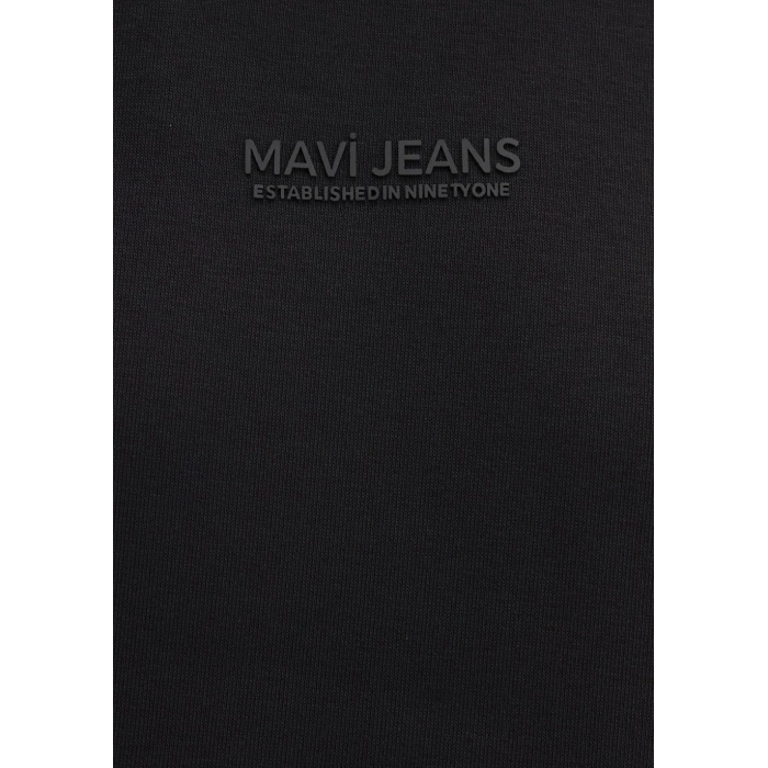 Mavi 0s10586 0 Yaka Erkek Sweat - Siyah