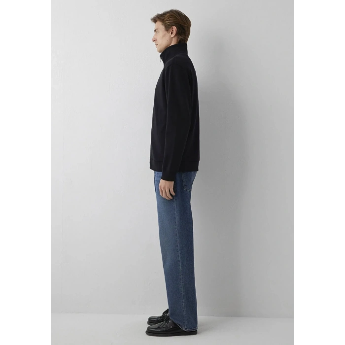 Mavi 0s10653 Fermuarli Erkek Sweat - Siyah