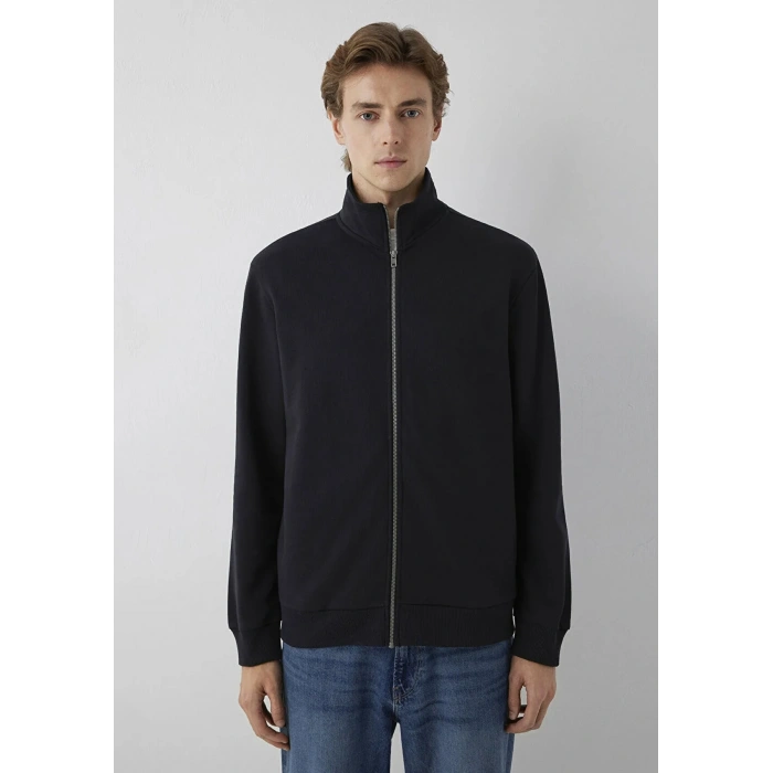 Mavi 0s10653 Fermuarli Erkek Sweat - Siyah