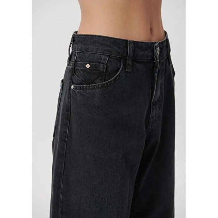 Mavi 1010600 Leila Bol Paca Kadın Pantolon - Siyah