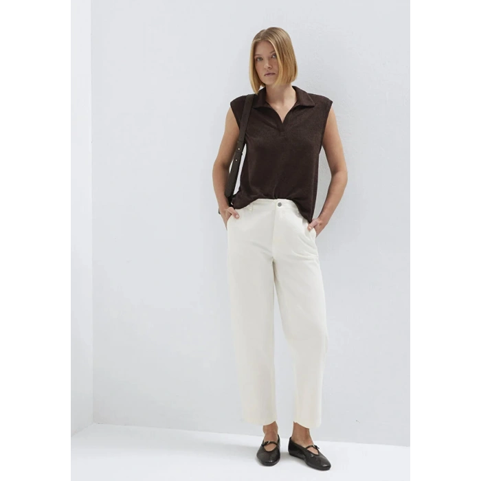 Mavi 1010649 4 Cep Kadin Pantolon - Ekru