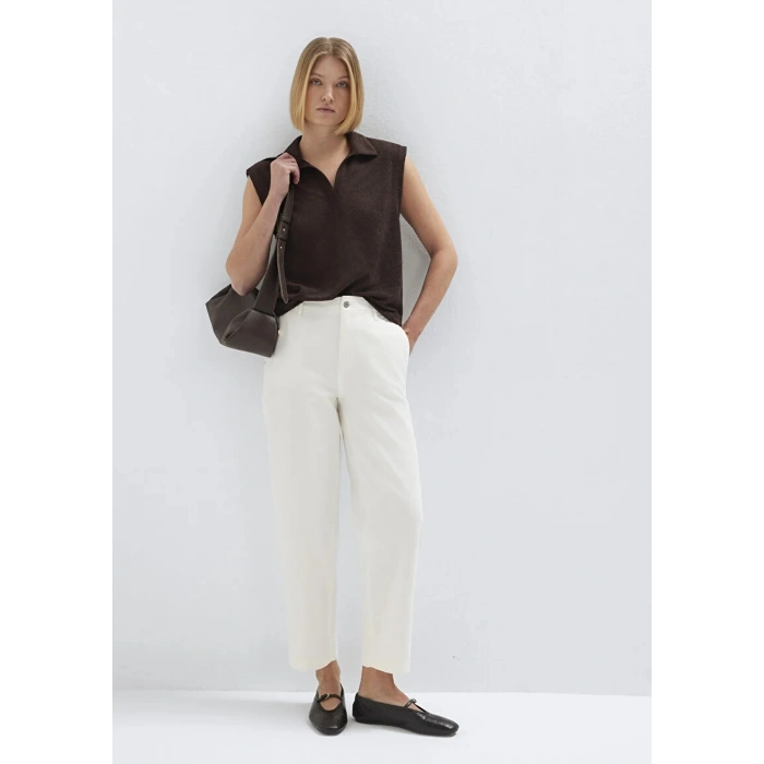 Mavi 1010649 4 Cep Kadin Pantolon - Ekru