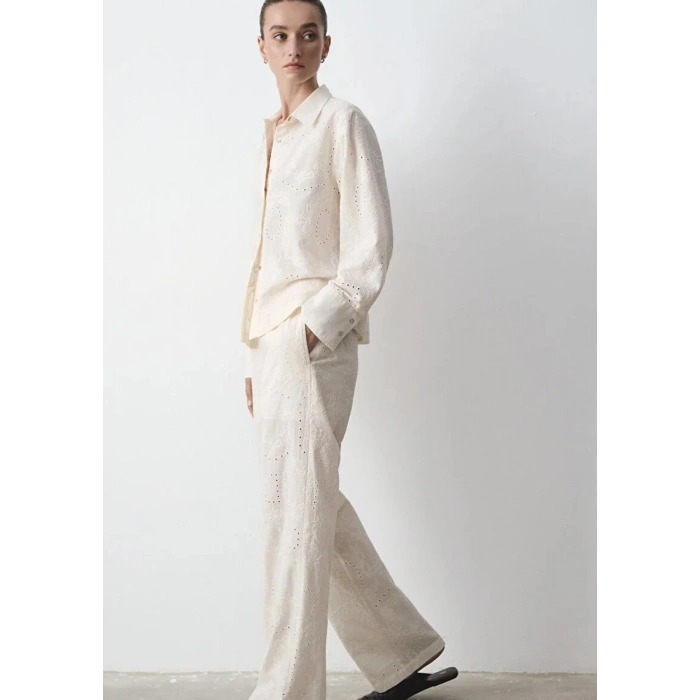 Mavi 1011191 Kadin Pantolon - Krem