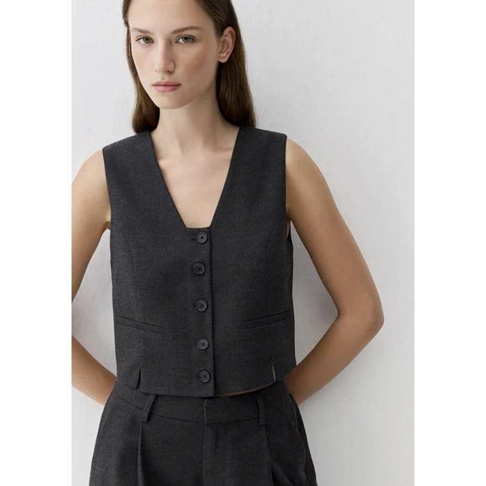 Mavi 1110796 Kadin Yelek - Antrasit