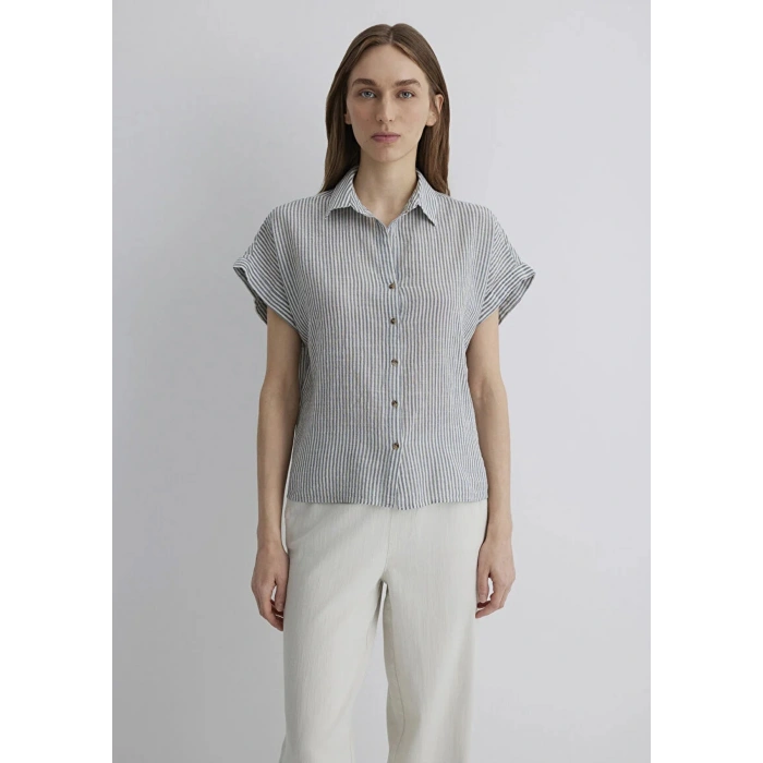 Mavi 1210445 Kadin Gomlek - Indigo Cizgili