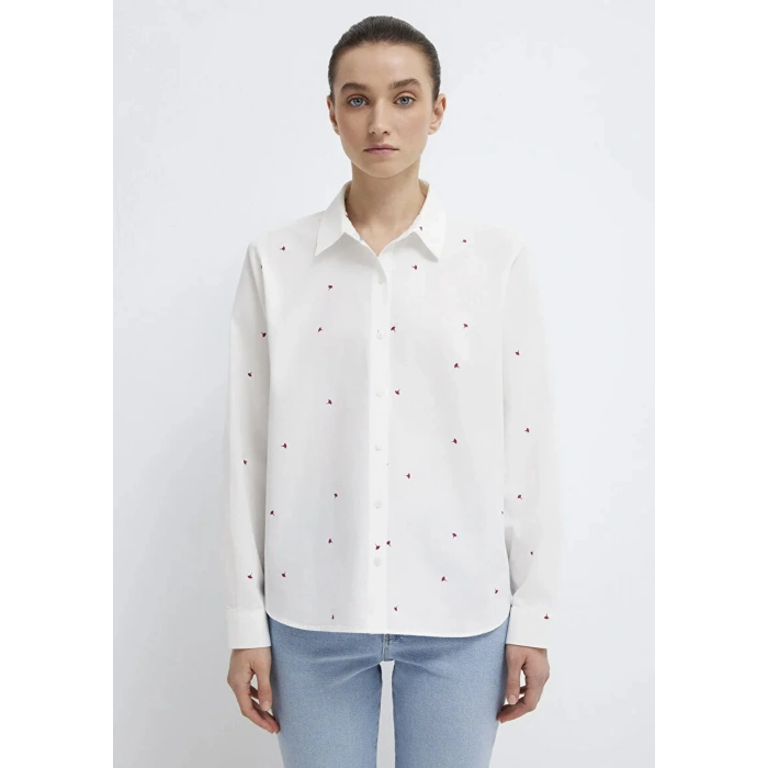 Mavi 1210610 Kadin Gomlek - Ekru