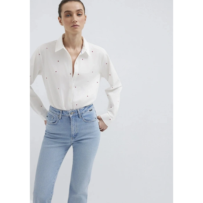 Mavi 1210610 Kadin Gomlek - Ekru