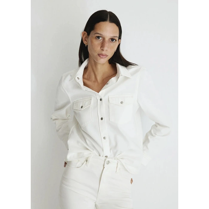 Mavi 1210662 Merida Kadin Kot Gomlek - Ekru