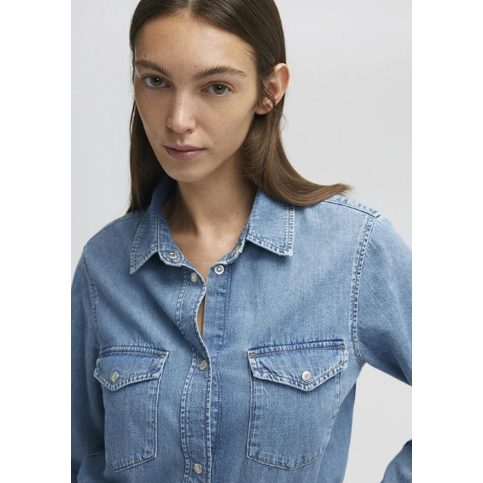 Mavi 1210662 Merida Kadin Kot Gomlek - Mavi