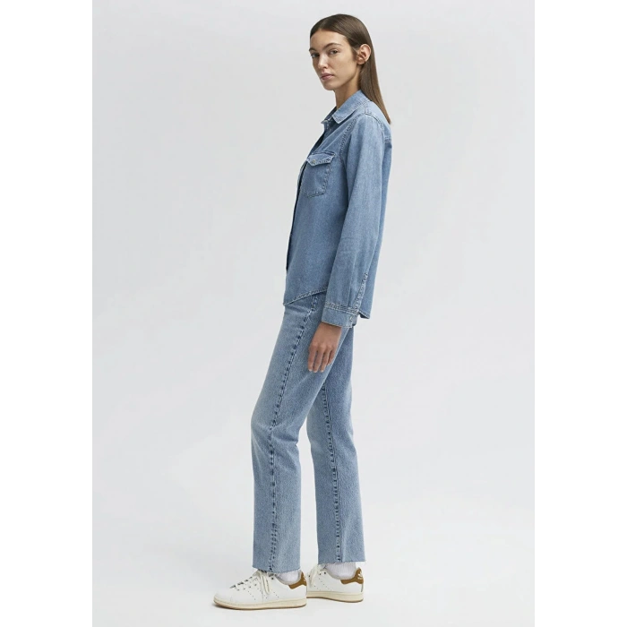 Mavi 1210662 Merida Kadin Kot Gomlek - Mavi