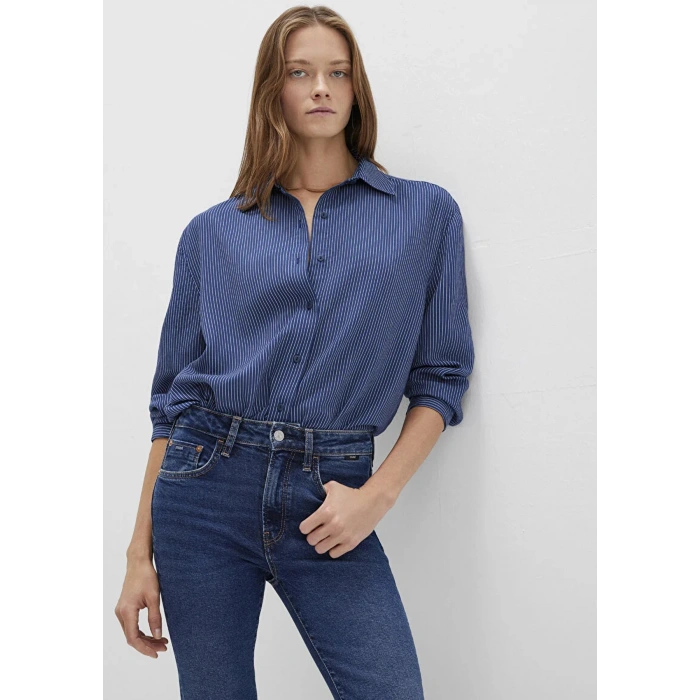 Mavi 1210683 Kadin Gomlek - Lacivert Cizg