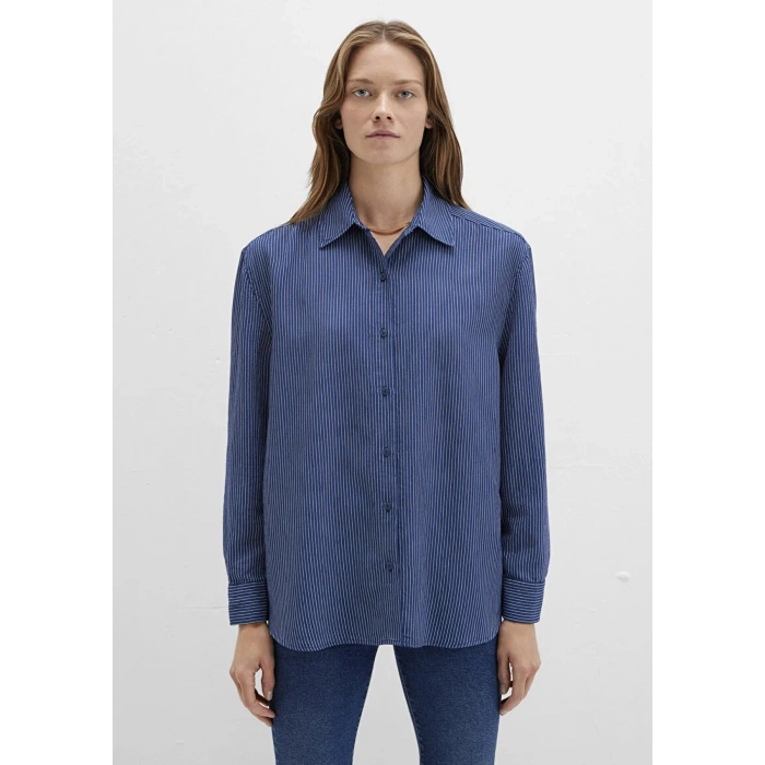 Mavi 1210683 Kadin Gomlek - Lacivert Cizg