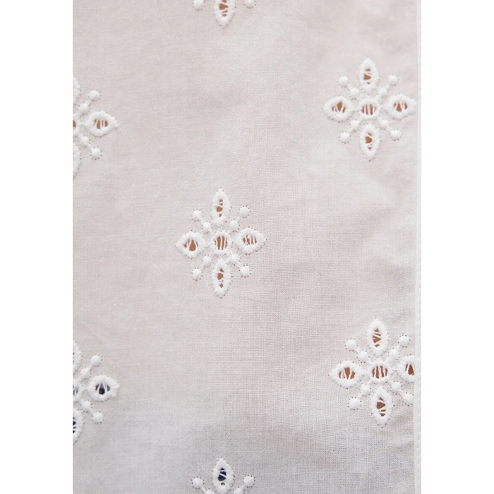 Mavi 1210841 Cicek Nakisli Kadın Gomlek - Ekru