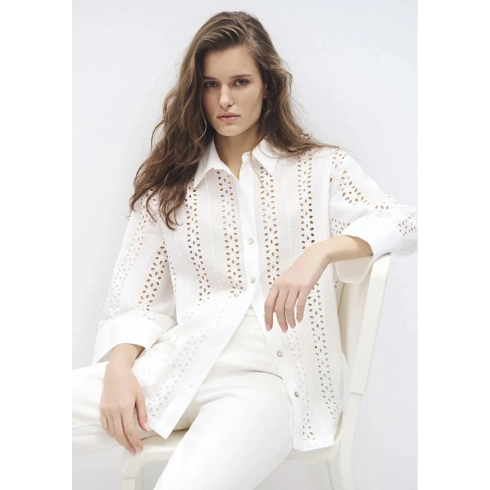 Mavi 1211107 Kadin Gomlek - Ekru