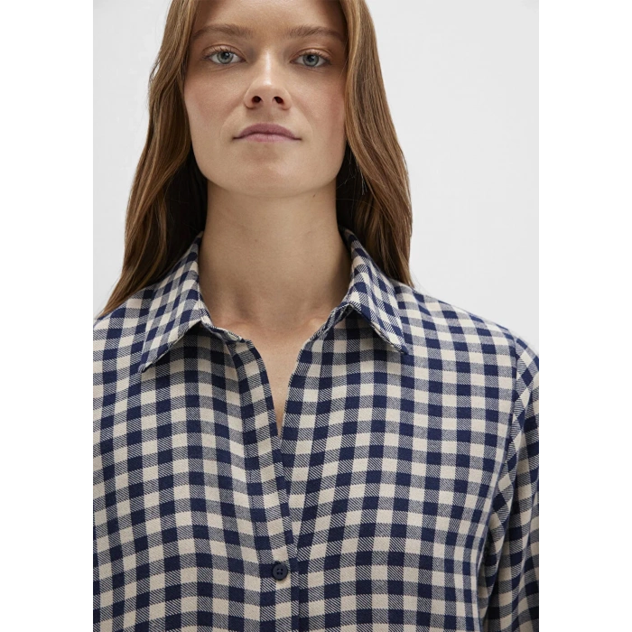 Mavi 1211298 Kadin Gomlek - Lacivert Bej