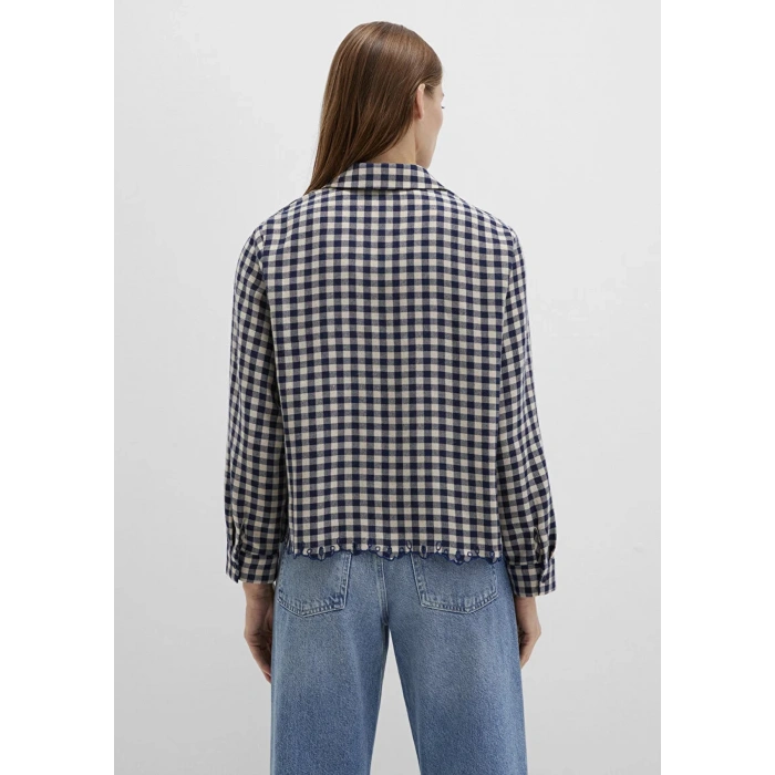 Mavi 1211298 Kadin Gomlek - Lacivert Bej