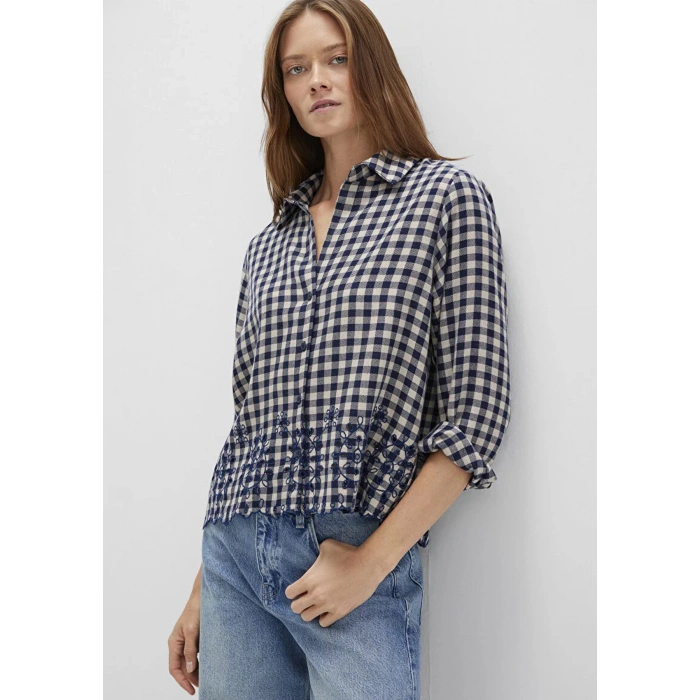 Mavi 1211298 Kadin Gomlek - Lacivert Bej