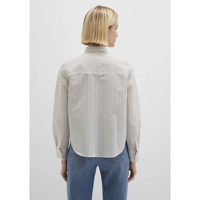 Mavi 1211353 Kadin Gomlek - Bej Cizgili