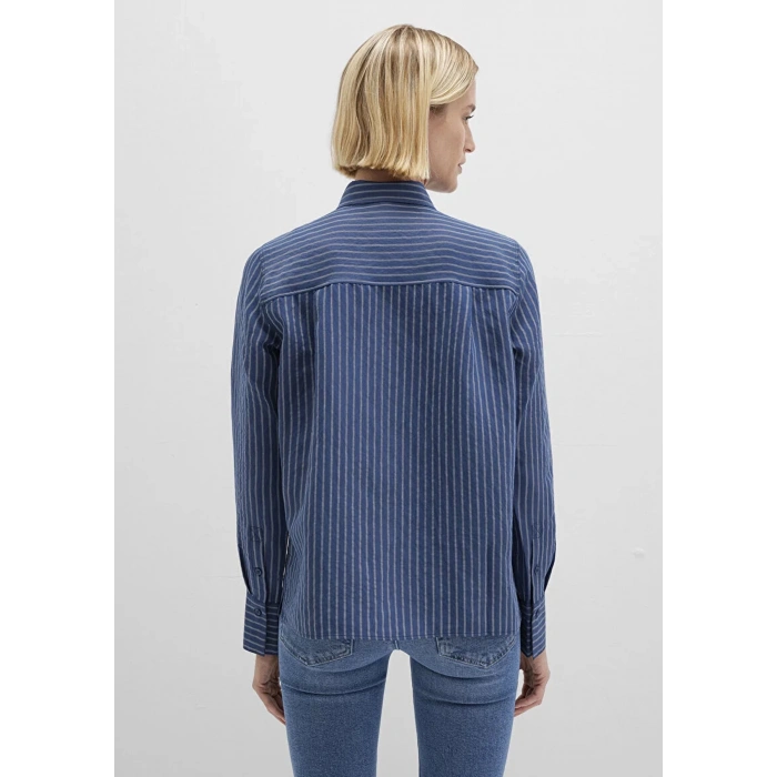 Mavi 1211374 Kadin Gomlek - Lacivert Cizgili