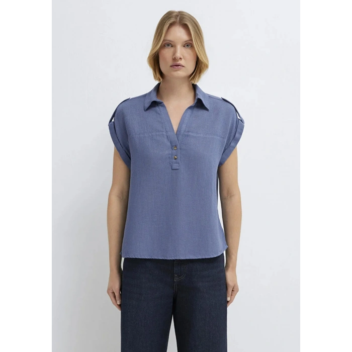 Mavi 1211443 Yakali Kadin Body - Indigo
